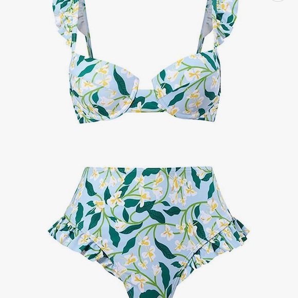 Bikini with Cover up Beach Skirt Sarong- New - Picture 2 of 4